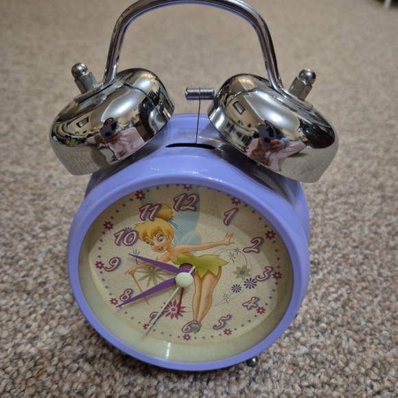 Disney Tinker Bell Fairy Vintage Style Alarm Clock EUC - Picture 3 of 6